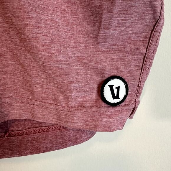Vuori V Cycle Lineless Athletic Shorts 8in Red Mens Size 32(30-32) Read EUC - Picture 2 of 6